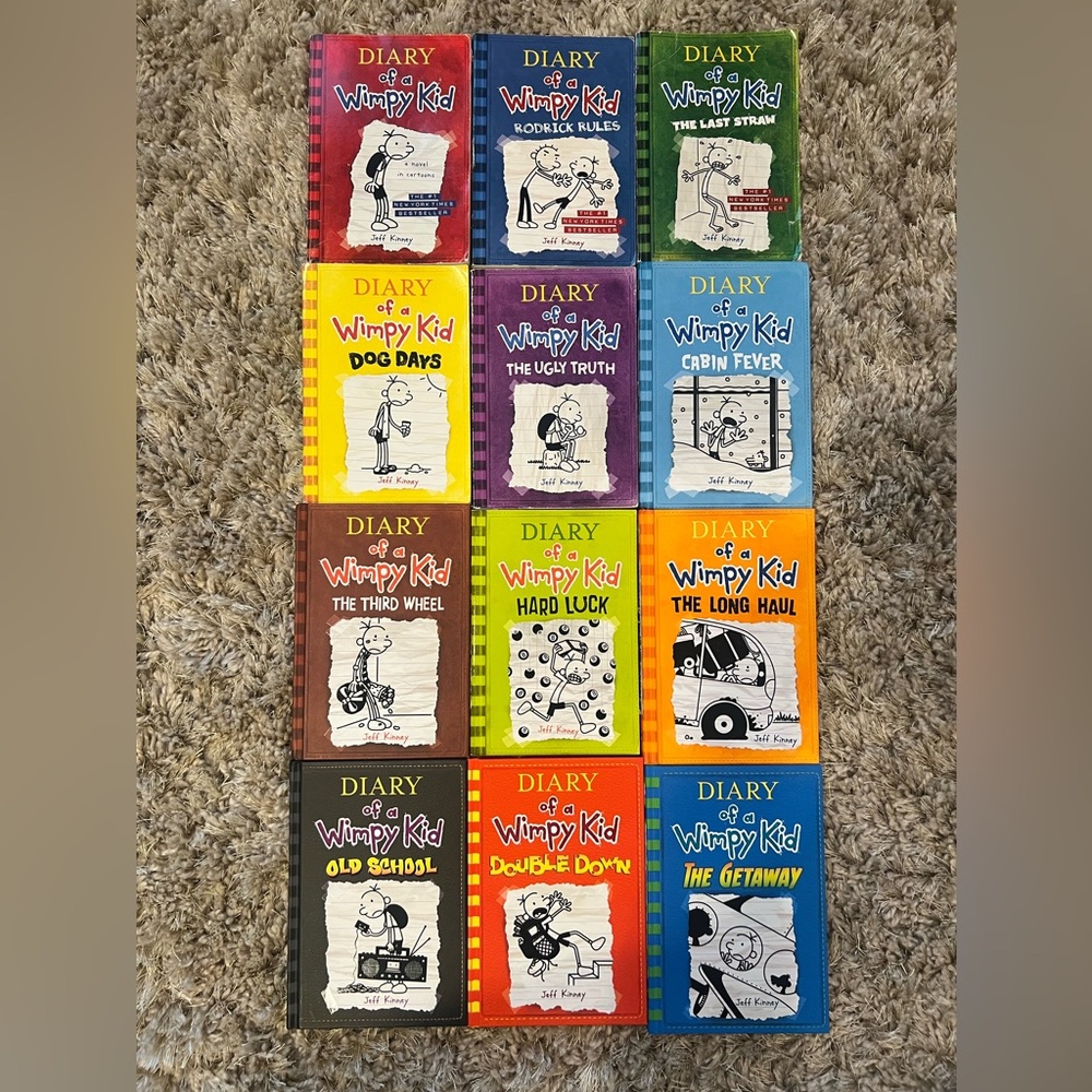 GUC - Diary of a Wimpy Kid Book Set #’s 1-12